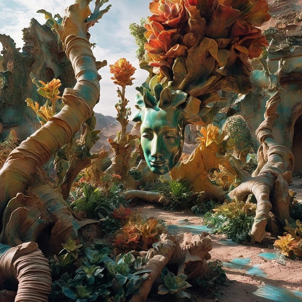 Eden-va2rosa-film still from action movie_ abandoned architecture on Mars_ green alien plants_ ruins of archways and dome_ transluscent walls-65bbfca841d1272266b64f11.jpg