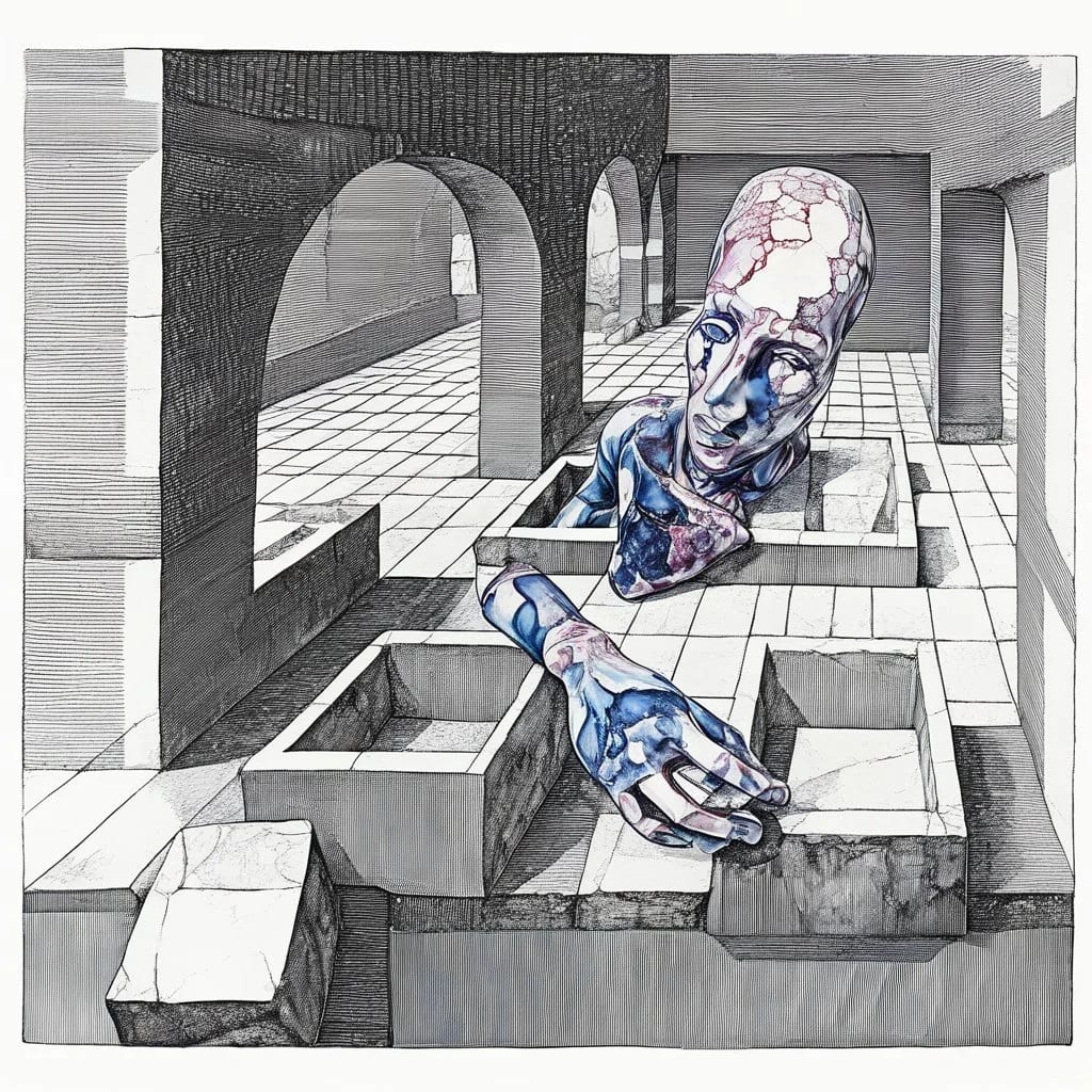 Eden-va2rosa-sculpture in linear perspective geometric drawing-65b095a1c7e9dd341f84f6a0.jpg