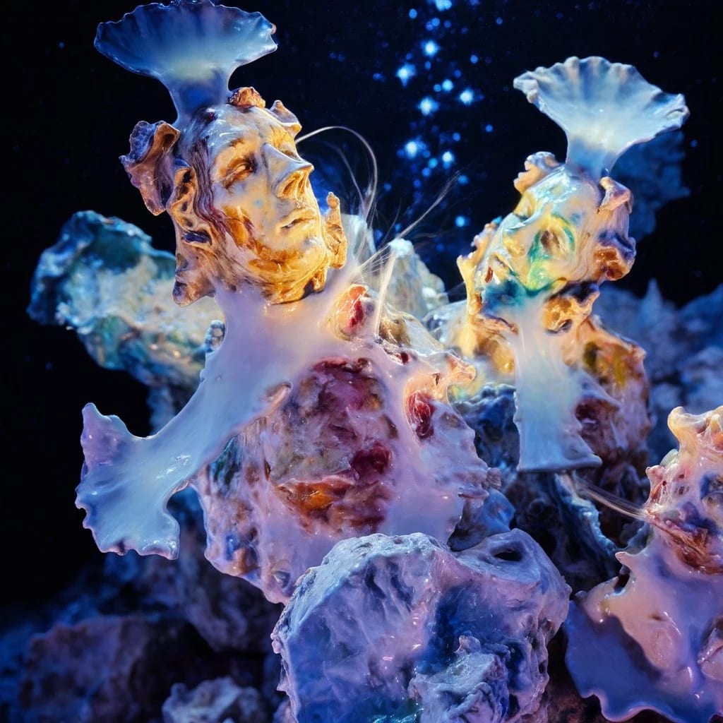 Eden-va2rosa-sculpture and alien lifeforms_ comet surface_ outer space_ nasa-65b1f448c7e9dd341f41c331.jpg