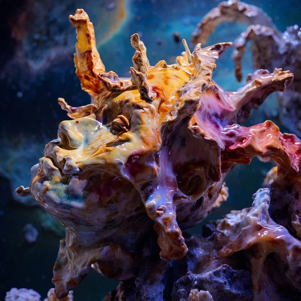 Eden-va2rosa-sculpture and alien lifeforms_ comet surface_ outer space_ nasa-65b1f501c7e9dd341f42b90a.jpg