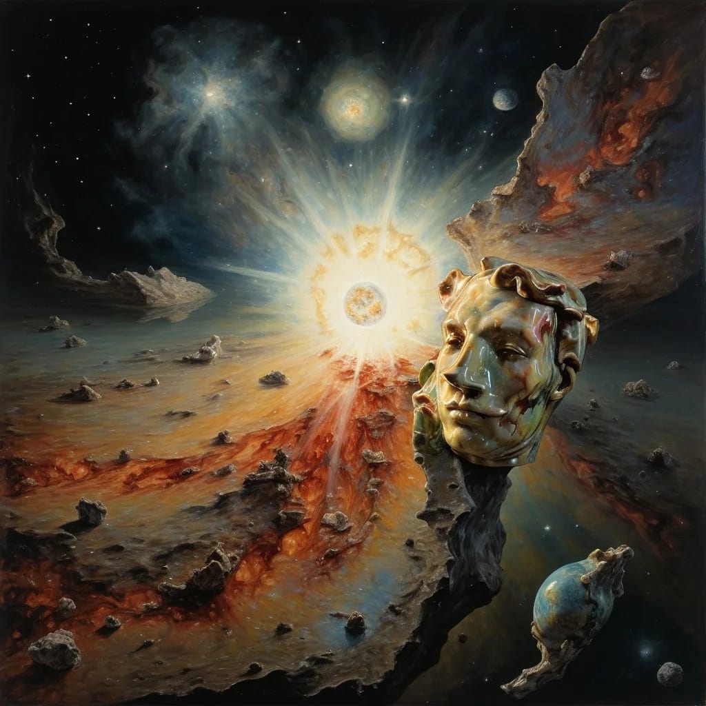 Eden-va2rosa-sculpture floating through comet asteroid_ Ersnt Haeckel painting-65b1ddc3c7e9dd341f25f548.jpg