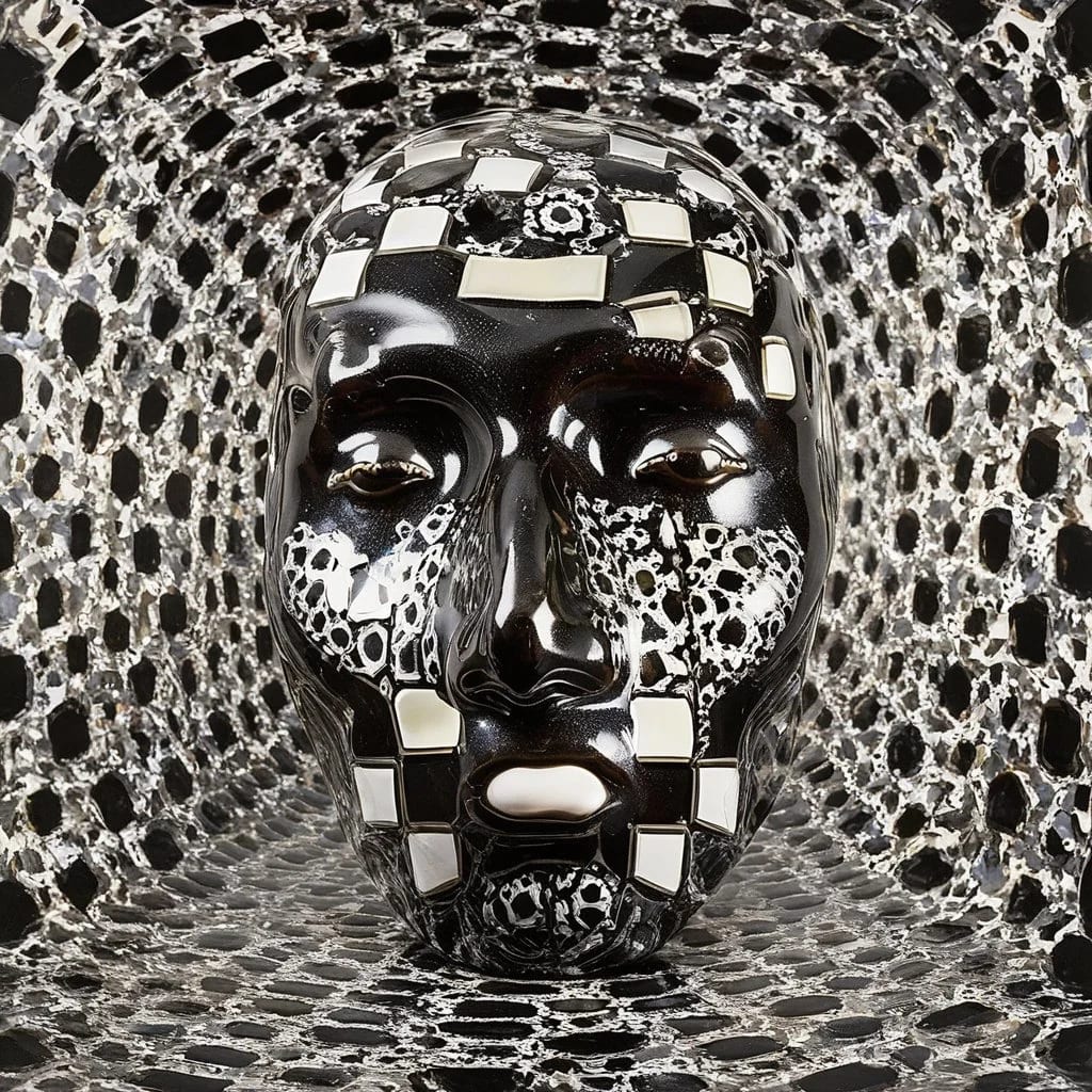 Eden-va2rosa-sculpture made of geometric patterns in pattern filled background_ oil painting by Victor Vasarely-658b4aec6104b05b26714258.jpg